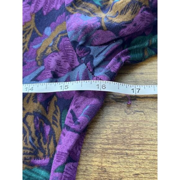VTG Patty O'Neil Womens S purple Long Sleeves Cottage Core Whimsy Goth Dress - Picture 4 of 8